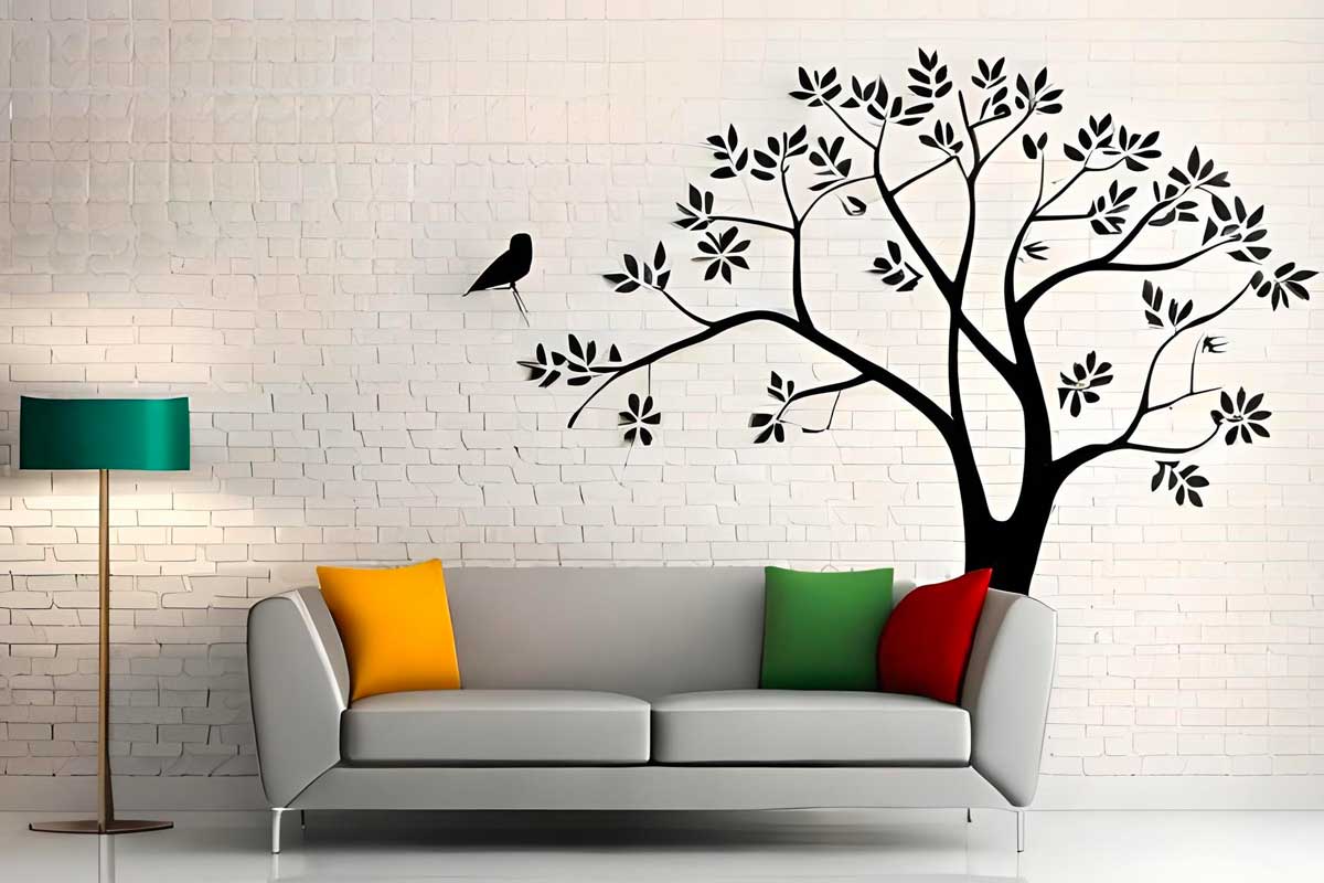 Sticker mural arbre